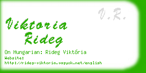 viktoria rideg business card