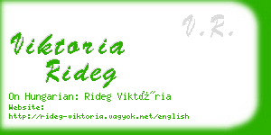 viktoria rideg business card